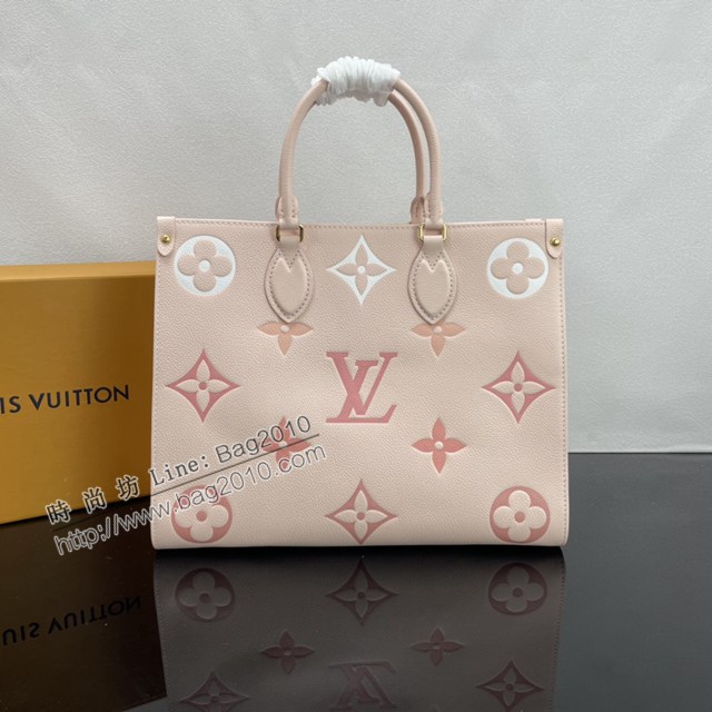 Lv路易威登2023專櫃新款OnTheGo中號手袋 LV壓紋粒面牛皮手提托特包 M21575 M46542 ydh5068